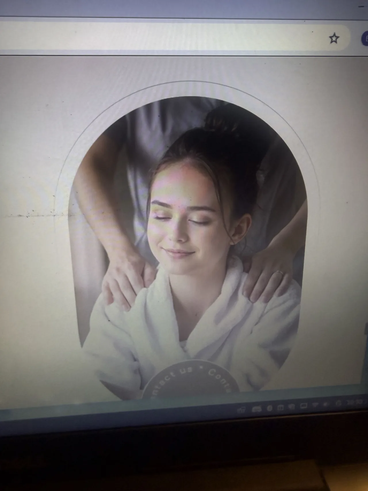 Head massage illustration